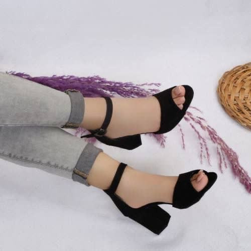 کفش زنانه پاشنه دار جلو باز مناسب مهمانی