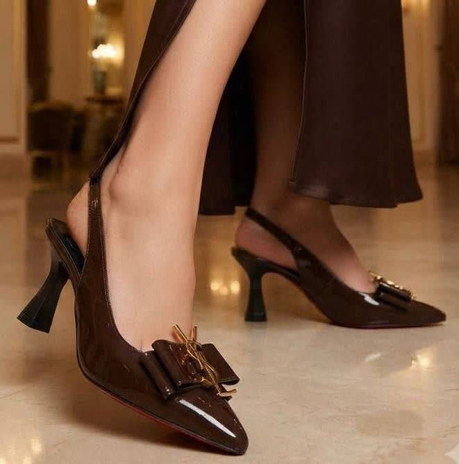 کفش اسلینگبک مجلسی زنانه با پاشنه قاشقی ۷ سانتی